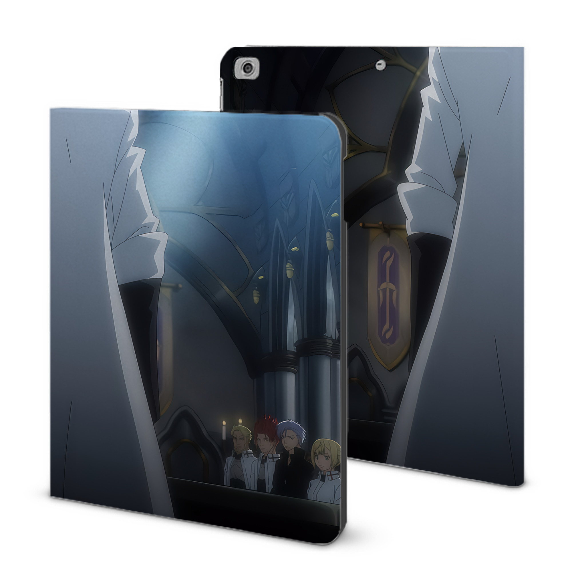 （画像用） 転スラ Regarding Reincarnated to Slime IPad ケース ブック型 PUレザー TPU 耐衝撃 軽量 薄型 ペン収納なし 全面保護 IPad 各モデル対応